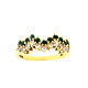 Pre Owned 18ct Emerald and Diamond Eternity Ring ZR25